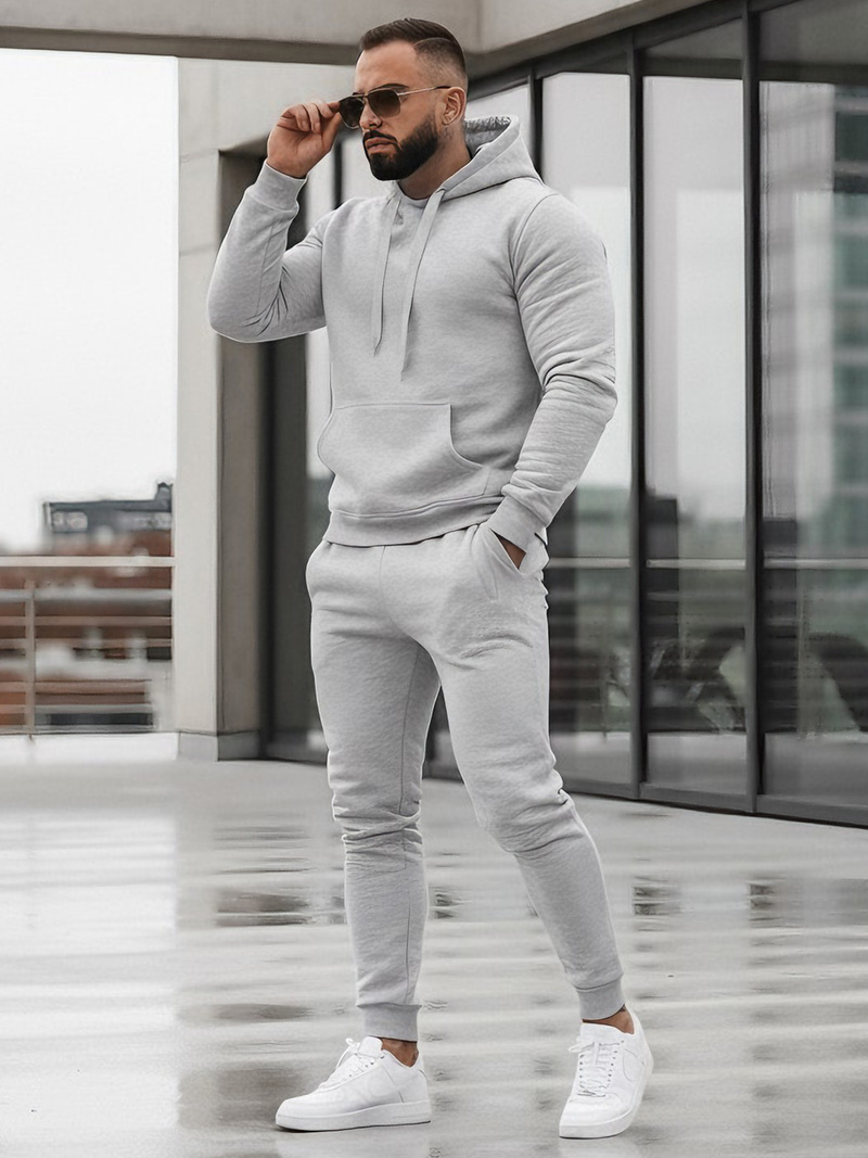 Pánska Tepláková Súprava Šedá OZONEE JS/68C10381/2Z