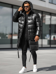 Pánska bunda čierna OZONEE O/M3205Z