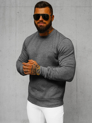 Pánska Mikina Grafitová OZONEE JS/2001-10Z