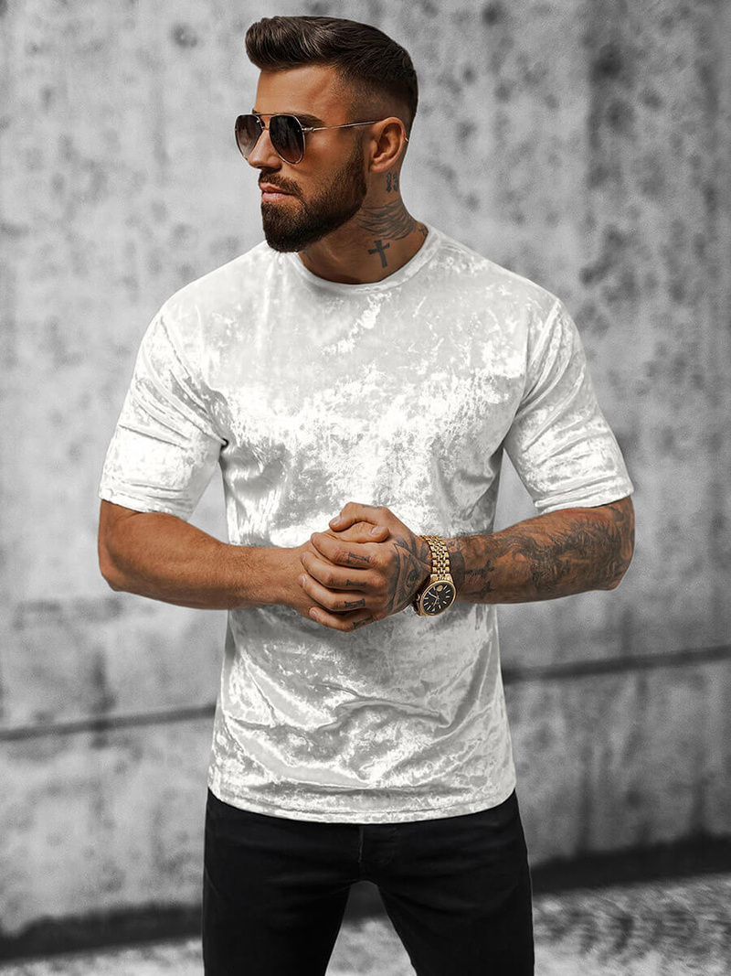 Pánske Tričko Biele OZONEE O/P1064