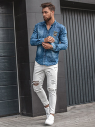 Pánske rifle Biele OZONEE B/55082