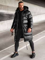 Pánska zimná bunda čierna OZONEE O/M3205Z