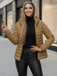 Dámska Bunda Tmavo-Béžové OZONEE JS/16M9103/84Z