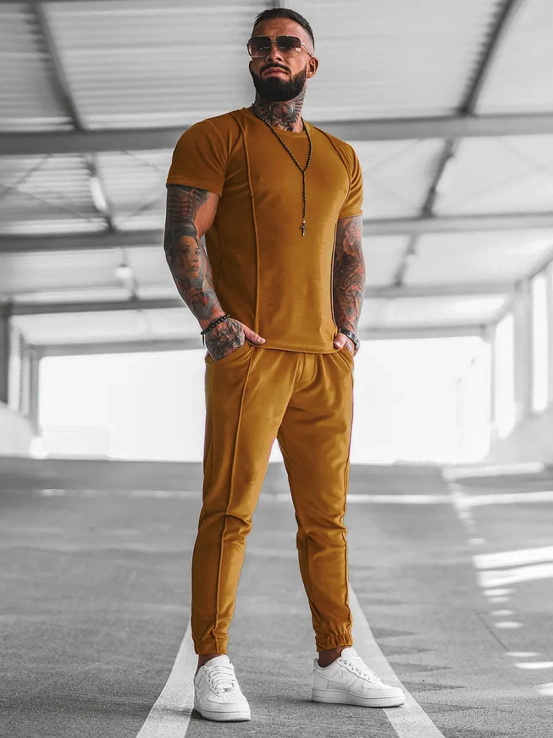 Pánska Tepláková Súprava Camelová OZONEE O/12135