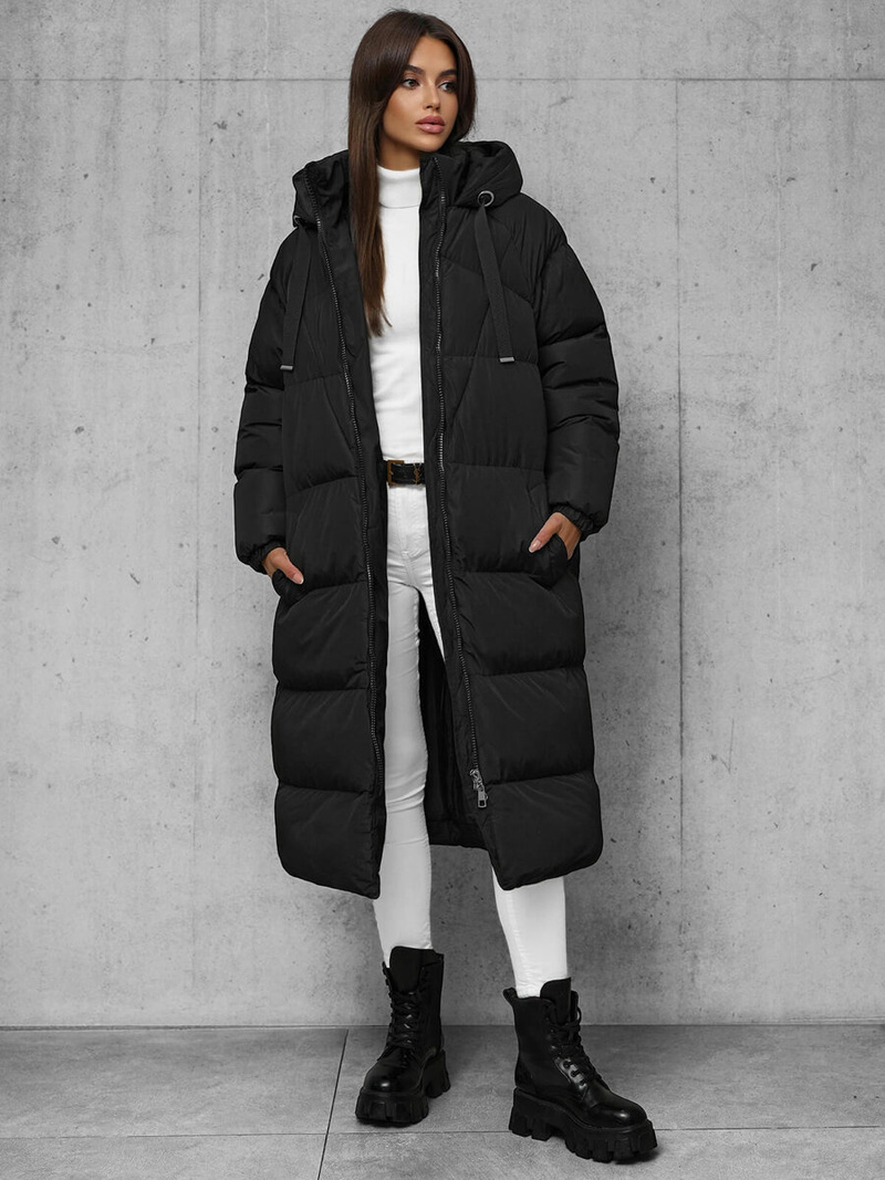 Dámska bunda čierna OZONEE JS/5M3163/392Z