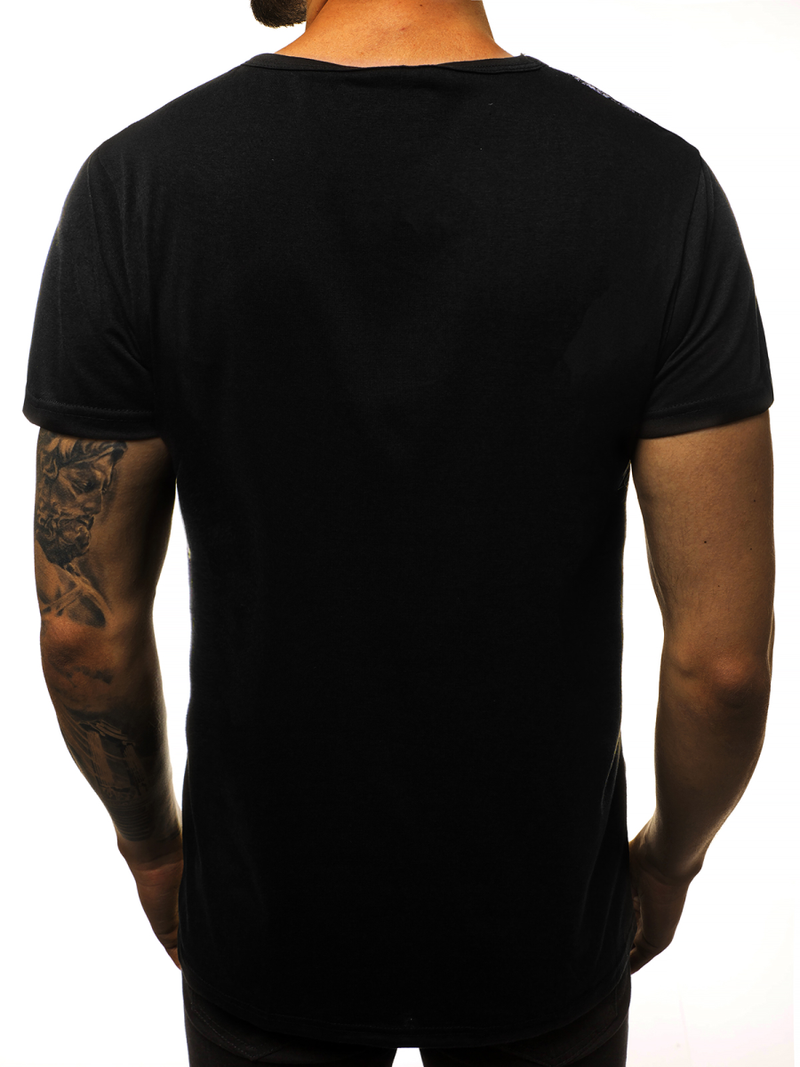 Pánske Tričko Čierne OZONEE JS/KS2013