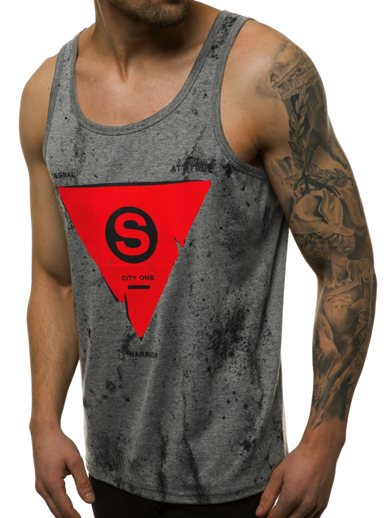 Pánske tielko grafitové OZONEE JS/SS11057