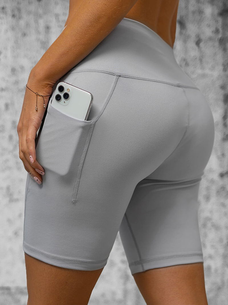 Krátke dámske legíny sivé OZONEE O/YY9232A