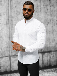 Pánska Košeľa Biela OZONEE O/V21