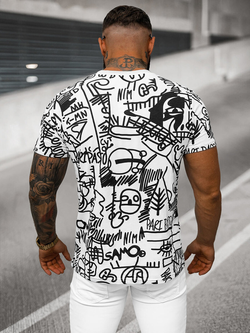 Pánske Tričko Biele OZONEE O/T1269/1