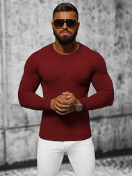 Pánsky Sveter Tmavo Bordový OZONEE NB/MMB602/7Z