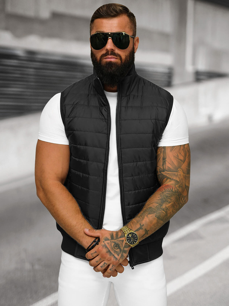 Pánska Vesta Čierna OZONEE JS/MY77Z