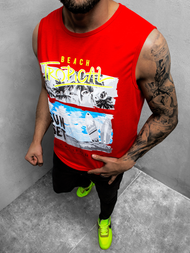 Pánske tielko Červené JS/KS2073Z