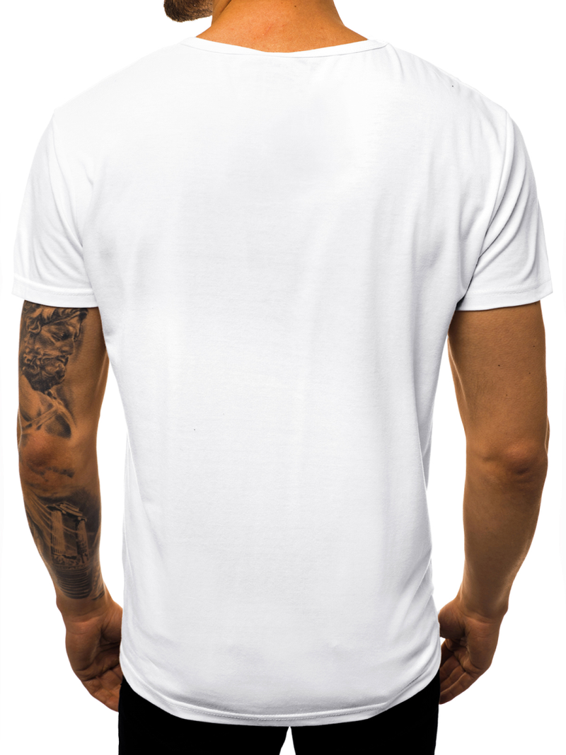 Pánske Tričko Biele OZONEE JS/KS1945