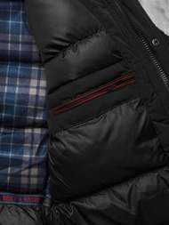 Pánska Bunda Čierna OZONEE JS/5M718/392