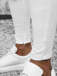 Pánske Chino Nohavice Biele OZONEE DJ/550170