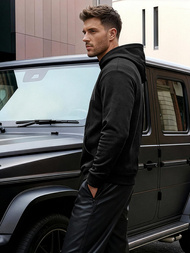 Pánska Mikina Čierna OZONEE JS/8B1990/3