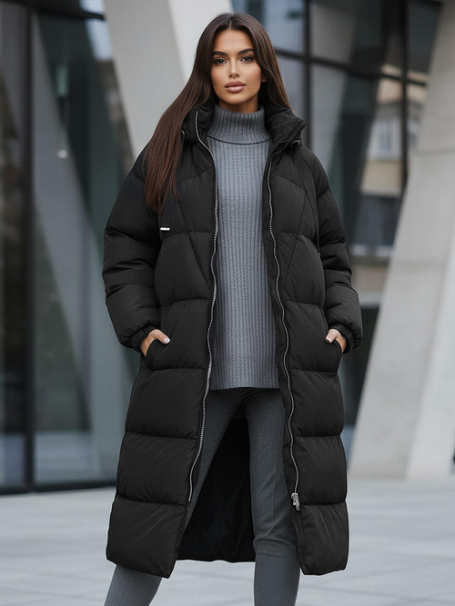 Dámska bunda čierna OZONEE JS/5M3163/392Z