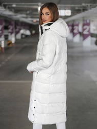 Dámska bunda biela OZONEE JS/5M3233/281