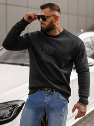 Pánska Mikina Čierna OZONEE JS/8B1361/3