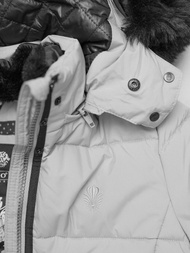 Dámska bunda sivé OZONEE O/W377Z