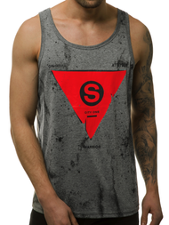 Pánske tielko grafitové OZONEE JS/SS11057