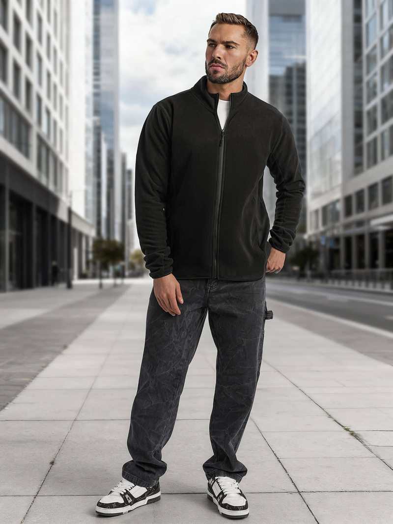 Pánska Mikina Čierna OZONEE JS/HH016/3