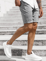 Pánske chino kraťasy grafitové OZONEE DJ/1011