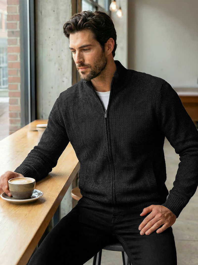 Pánsky Sveter Čierny OZONEE JS/59B3611/3