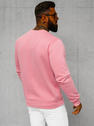 Pánska Mikina Svetlo ružová OZONEE JS/2001-10Z