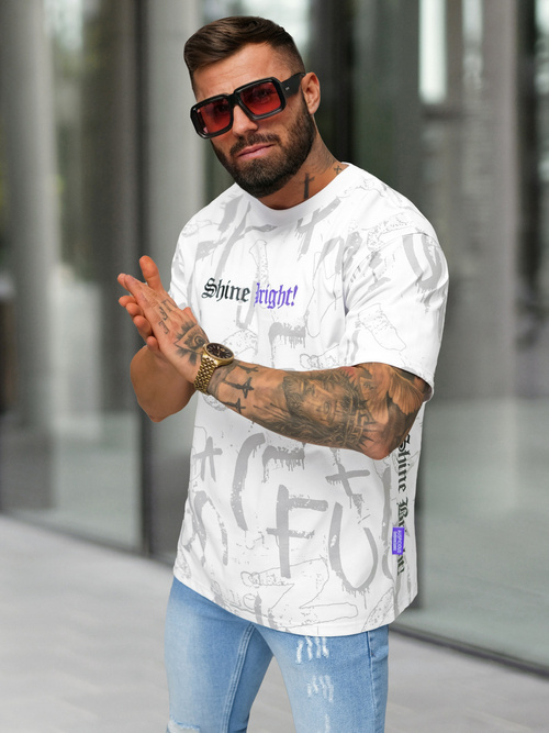 Pánske Tričko Biele OZONEE O/YN2/621