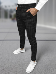 Pánske Chino Nohavice Čierne OZONEE DJ/5515
