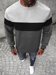 Pánska Mikina Grafitová OZONEE JS/Y20010