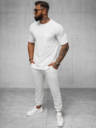 Pánske Tričko Biele OZONEE O/Y960T