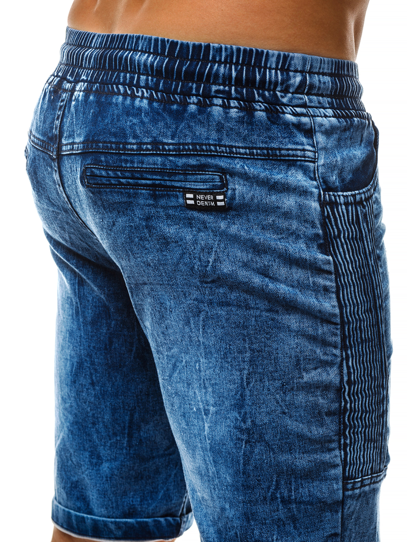 Pánske riflové kraťasy Modré OZONEE RF/HY319