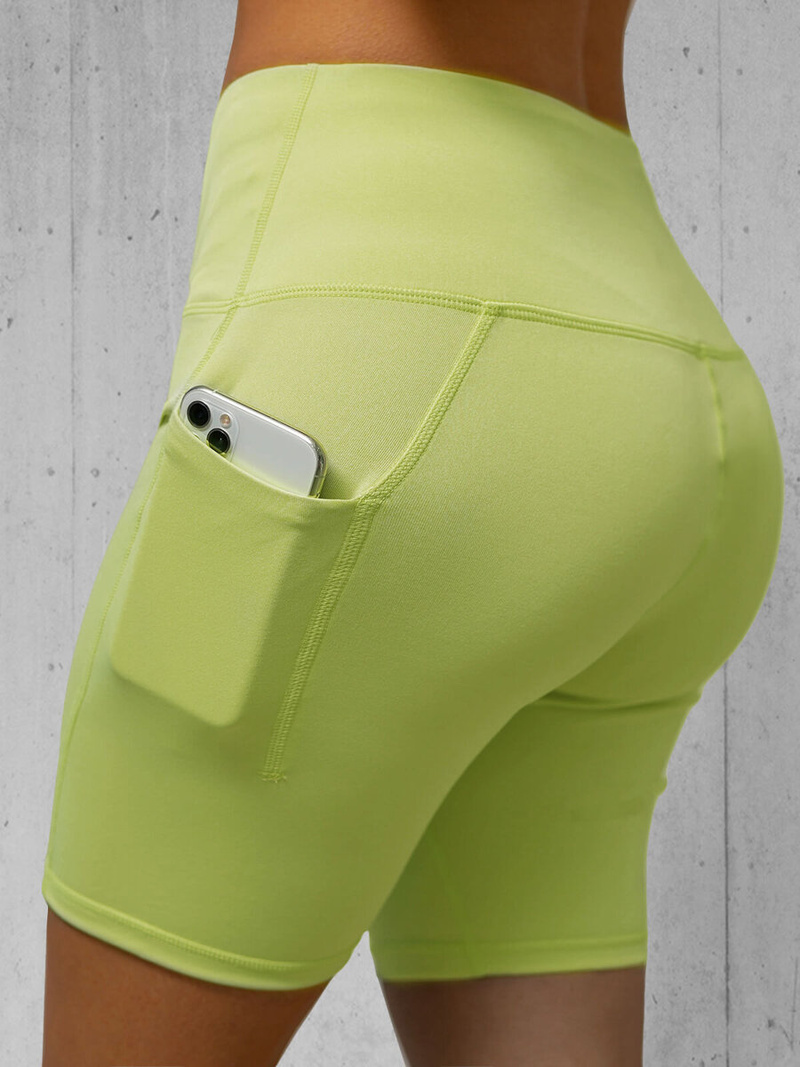 Krátke dámske legíny žlté OZONEE O/YY9232A