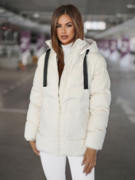 Dámska bunda ecru OZONEE JS/5M3251/281