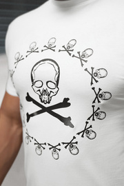 Pánske Tričko Biele OZONEE NB/MT3068