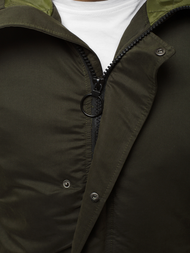 Pánska Bunda Tmavo-Zelená OZONEE JS/2019005