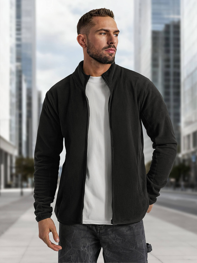 Pánska Mikina Čierna OZONEE JS/HH016/3