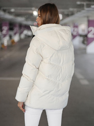 Dámska bunda ecru OZONEE JS/5M3251/281