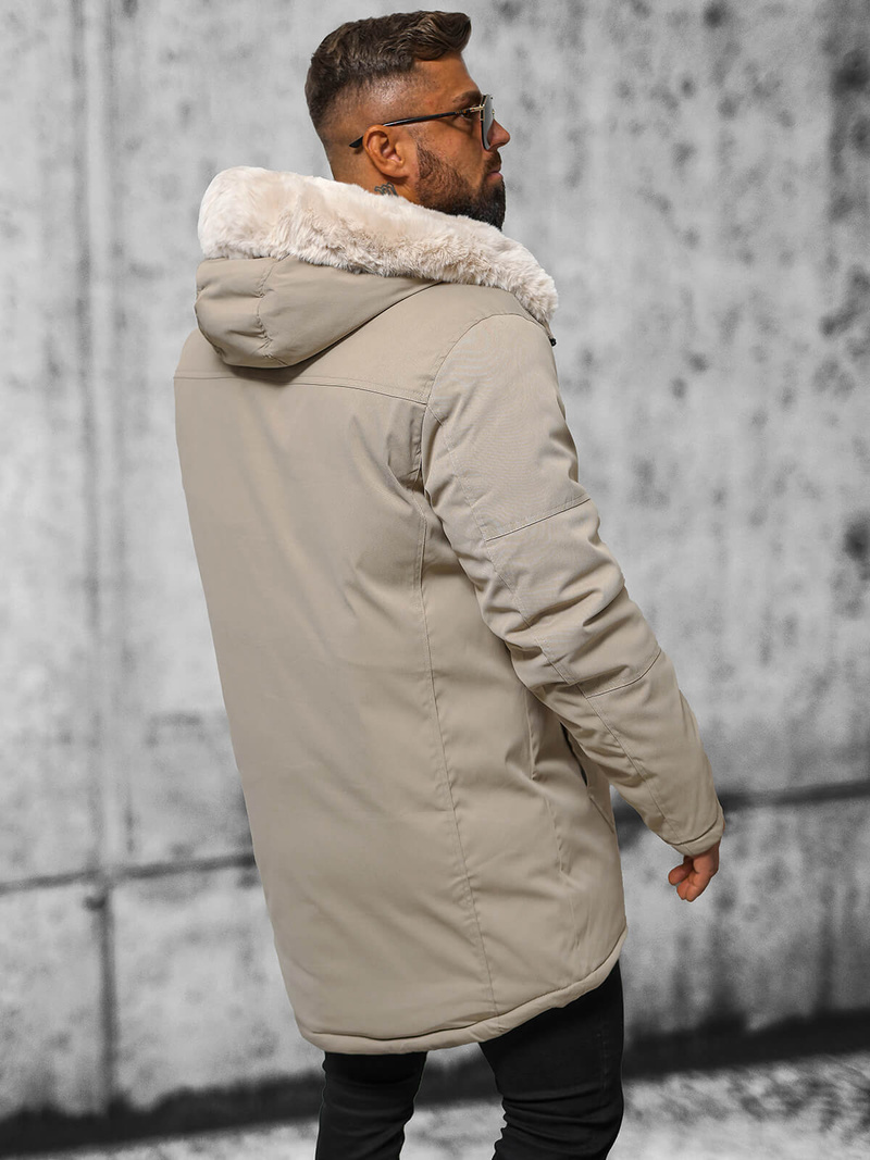 Pánska Zimná Bunda Béžová OZONEE JS/22M315/62