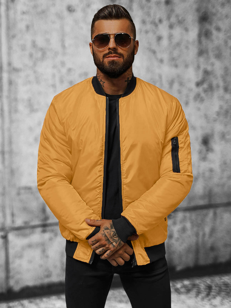 Pánska Bunda Camelová OZONEE JS/AK95Z