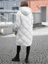 Dámska bunda biela OZONEE JS/5M3168/281Z