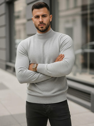 Pánsky Sveter Sivý OZONEE V/V24503