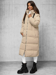 Dámska bunda béžová OZONEE JS/5M3163/62Z