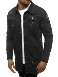 Pánska Riflová bunda Čierna OZONEE G/474K