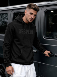 Pánska Mikina Čierna OZONEE JS/8B1968/3