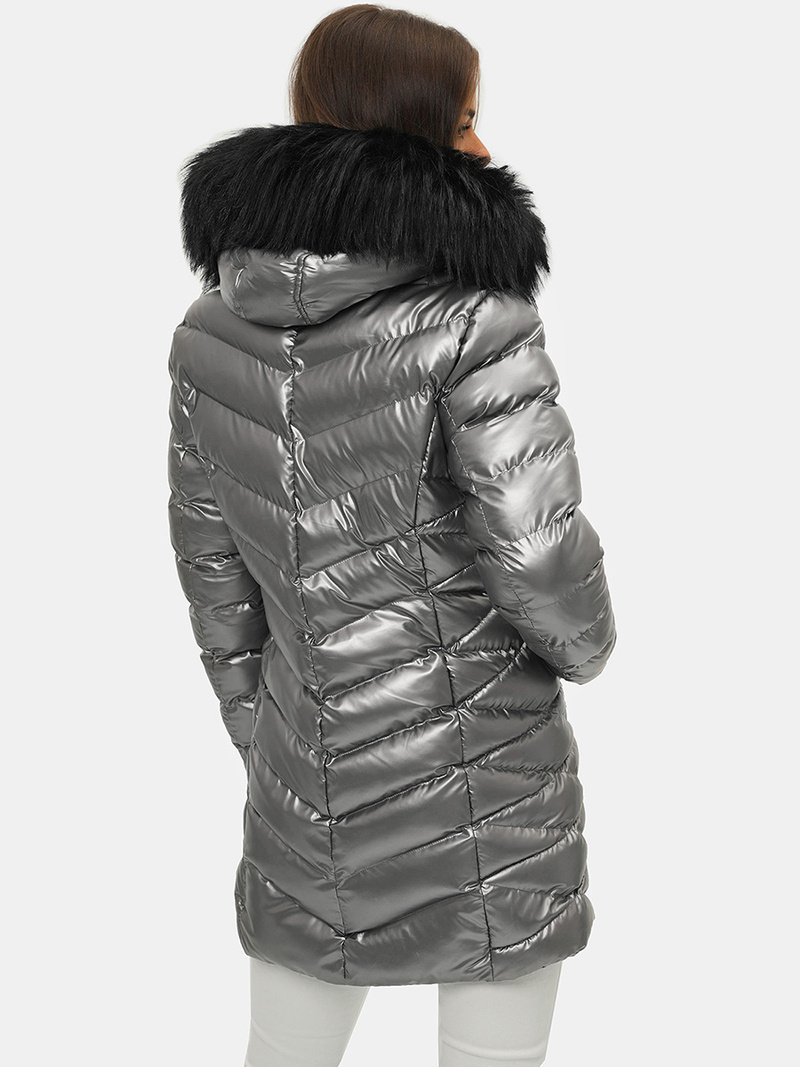 Dámska Bunda Strieborná OZONEE JS/M778/401