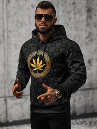 Pánska Mikina Čierna OZONEE O/B265